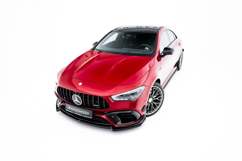 Maxton Design Frontlippe V.5 für Mercedes-AMG CLA 45 Aero C118 Hochglanz schwarz
