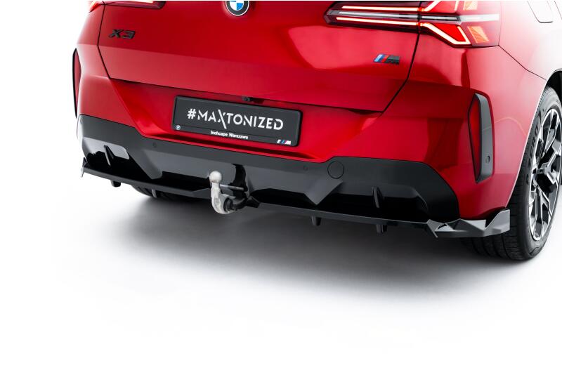 Maxton Design Heckdiffusor für BMW X3 M-Paket G45 Hochglanz schwarz
