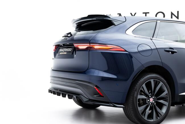 Maxton Design Heckdiffusor für Jaguar F-Pace R-Sport Mk1 Facelift Hochglanz schwarz
