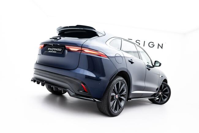 Maxton Design Heckdiffusor für Jaguar F-Pace R-Sport Mk1 Facelift Hochglanz schwarz