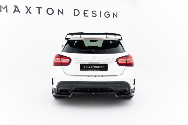 Maxton Design Heckdiffusor für Mercedes GLA 45 AMG X156 Facelift Hochglanz schwarz