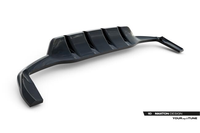 Maxton Design Heckdiffusor für Mercedes GLA 45 AMG X156 Facelift Hochglanz schwarz