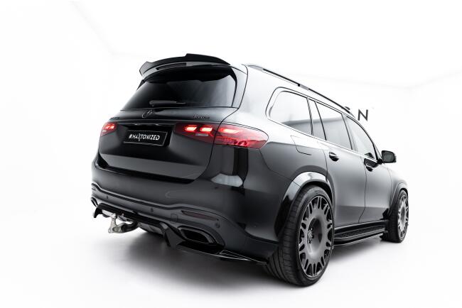 Maxton Design Heckdiffusor für Mercedes GLS AMG-Line X167 Facelift Hochglanz schwarz