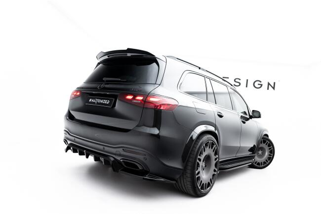 Maxton Design Heckdiffusor für Mercedes GLS AMG-Line X167 Facelift Hochglanz schwarz