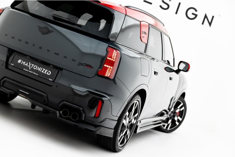 Maxton Design Heckdiffusor für Mini Countryman JCW U25 Hochglanz schwarz