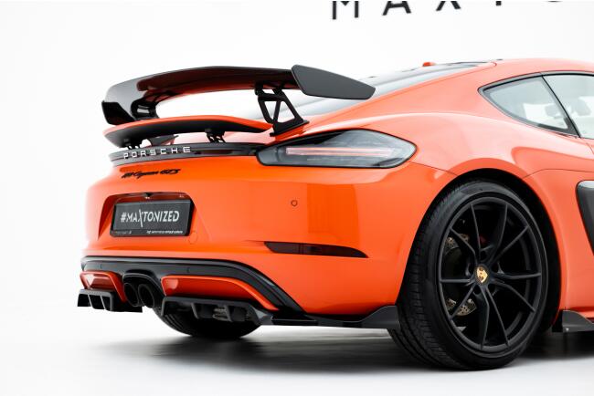 Maxton Design Heckdiffusor für Porsche 718 Cayman GTS 982c Hochglanz schwarz