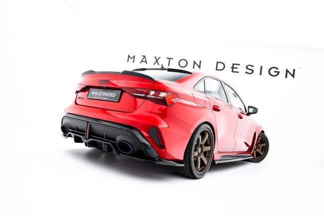 Maxton Design Heckdiffusor V.1 für Audi RS3 Limousine 8Y Facelift Hochglanz schwarz