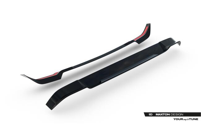 Maxton Design Heckspoiler Lippe für Land Rover Defender Mk4 Hochglanz schwarz