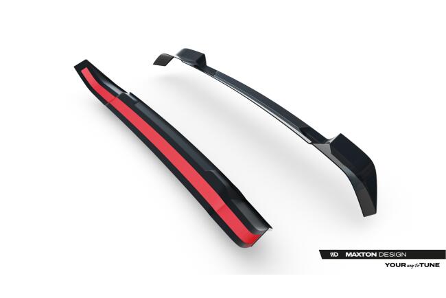 Maxton Design Heckspoiler Lippe für Land Rover Defender Mk4 Hochglanz schwarz