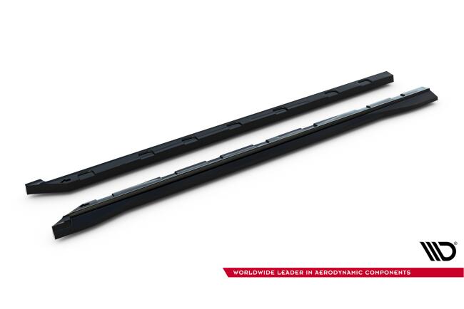 Maxton Design Seitenschweller (Paar) für MG HS Mk1 Facelift Hochglanz schwarz