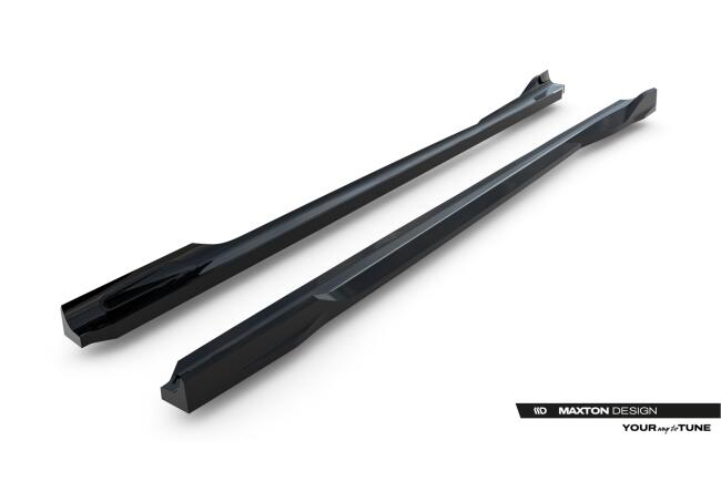 Maxton Design Seitenschweller (Paar) V.1 für BMW X3 M-Paket G45 Hochglanz schwarz