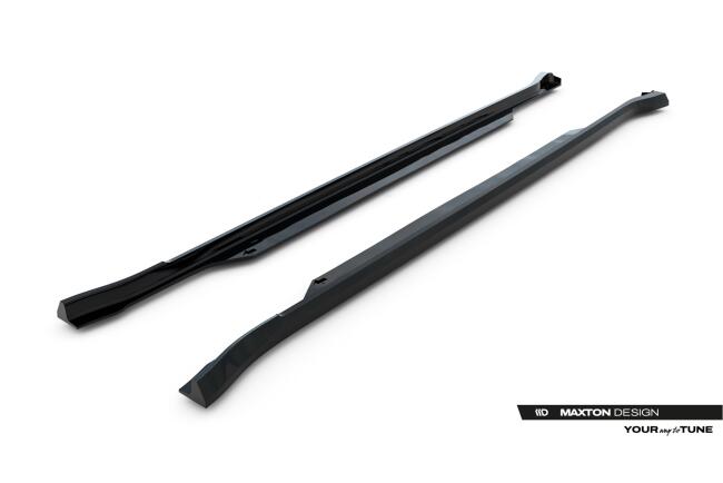 Maxton Design Seitenschweller (Paar) V.1 für Land Rover Defender 110 Mk4 Hochglanz schwarz