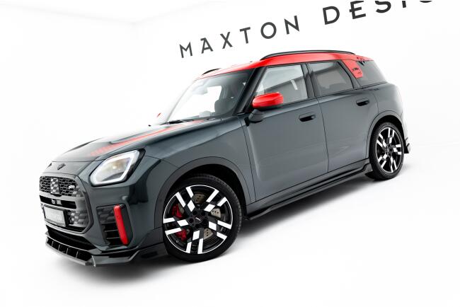Maxton Design Seitenschweller (Paar) V.1 für Mini Countryman JCW U25 Hochglanz schwarz