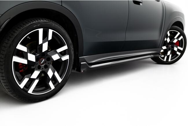 Maxton Design Seitenschweller (Paar) V.1 für Mini Countryman JCW U25 Hochglanz schwarz