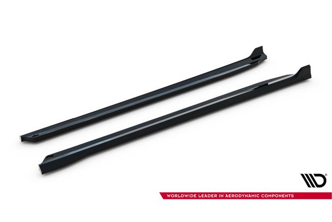 Maxton Design Seitenschweller (Paar) V.1 für Mini Countryman JCW U25 Hochglanz schwarz