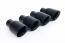 Milltek Sport Auspuffanlage für Audi S3 (8V) Limousine und Cabrio 2.0 TFSI quattro 300 PS und 310 PS (ohne OPF) 2013-2018 Schwarz 4 x 100mm rund