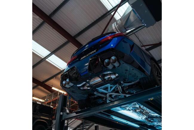 Milltek Sport Auspuffanlage für BMW M5 (G90 / G99) 4.4l Twin Turbo Hybrid 727 PS 2024- Titan geflämmt 4 x 115mm