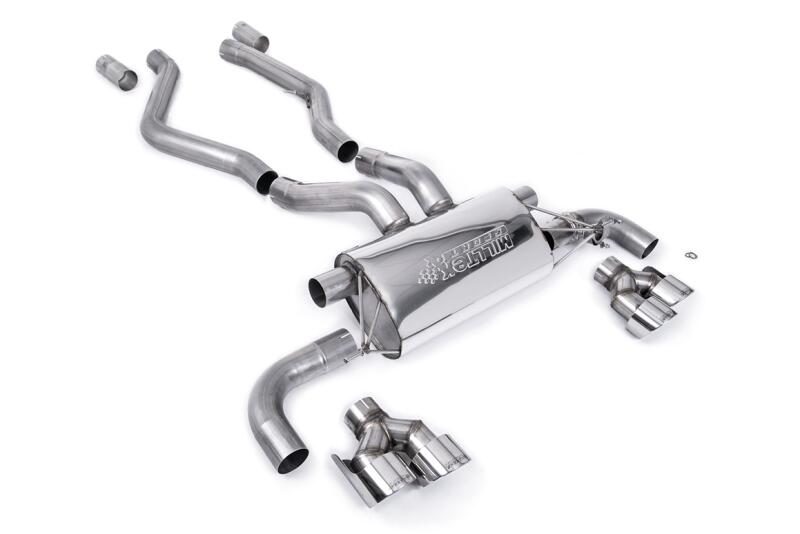 Milltek Sport Auspuffanlage für BMW M340i / M440i (G20, G21, G22) B58 xDrive 374 PS und 392 PS (mit OPF) 2019-2026 Poliert 4 x 100mm