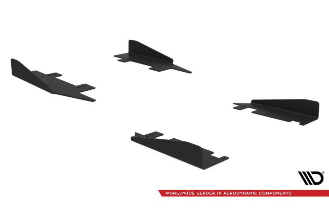 Flaps für Street Pro Seitenschweller für Audi A7 RS7-Look C7 Hochglanz schwarz