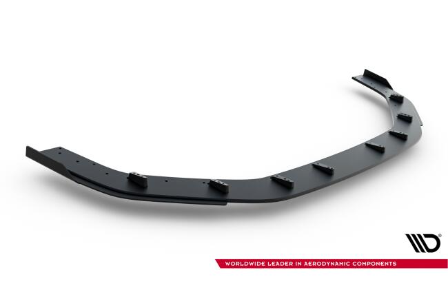 Street Pro Frontlippe mit Flaps für Audi RS3 Limousine 8Y Facelift Schwarz mit Hochglanz Flaps