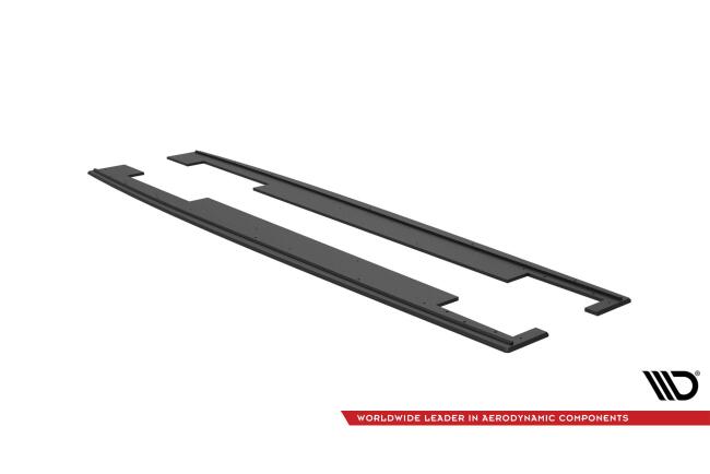 Street Pro Seitenschweller für Audi A7 RS7-Look C7 Schwarz matt