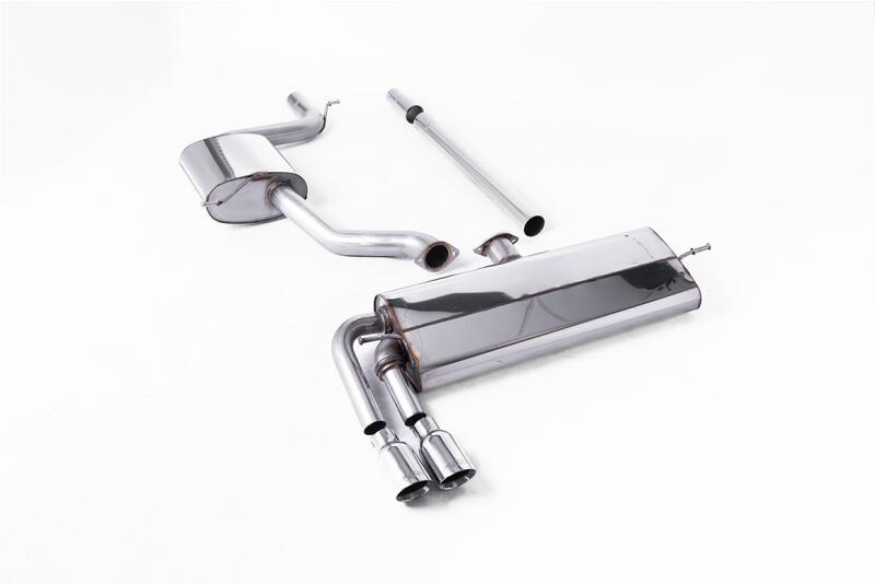 Milltek Sport Auspuffanlage für VW Golf 7 Facelift 1.5 TSI 130 PS und 150 PS (mit OPF und ohne OPF) 2017-2021 Poliert 2 x 76mm