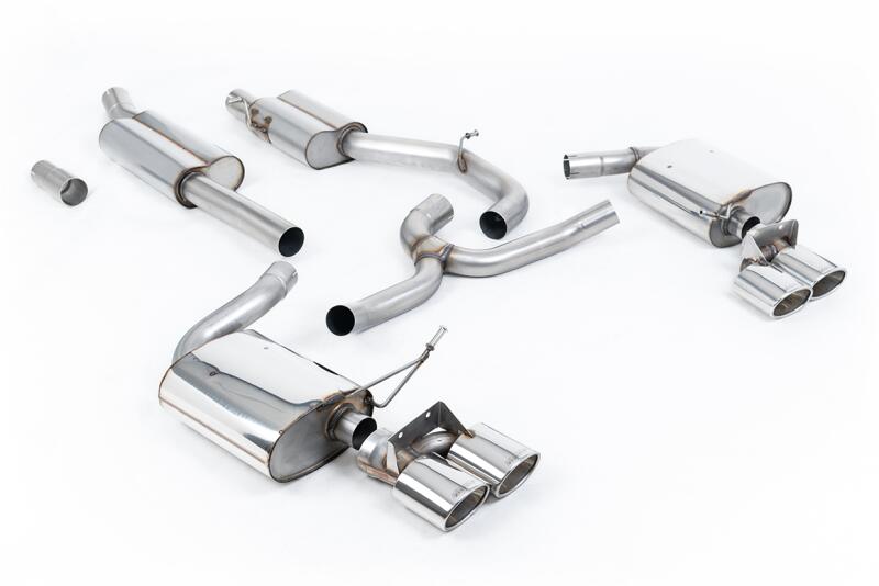 Milltek Sport Auspuffanlage für VW Golf 7 R Variant Facelift 2.0 TSI 4Motion 310 PS (ohne OPF) 2017-2018 Poliert oval