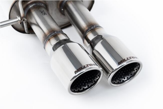 Milltek Sport Auspuffanlage für VW Polo 4 GTI 1.8T 150 PS 2005-2009 Poliert 2 x 76mm