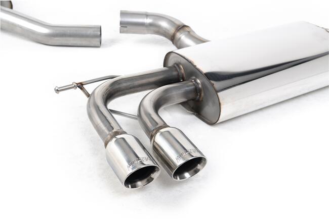 Milltek Sport Auspuffanlage für VW Scirocco 3 GT 2.0 TSI 200 PS 2008-2016 Poliert 2 x 80mm