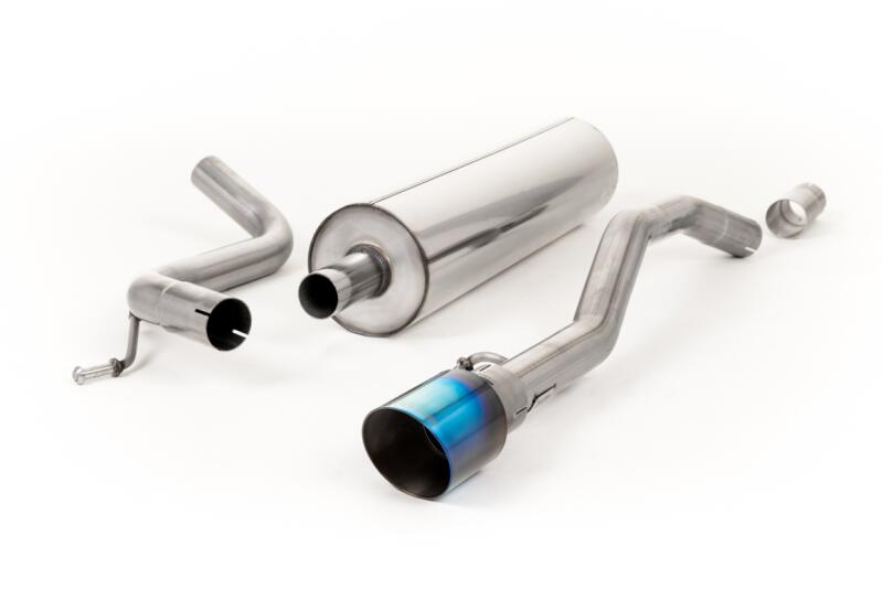 Milltek Sport Auspuffanlage für VW Up GTI 115 PS und 1.0 TSI 90 PS (3-Türer und 5-Türer) 2016-2023 Titan geflämmt 90mm