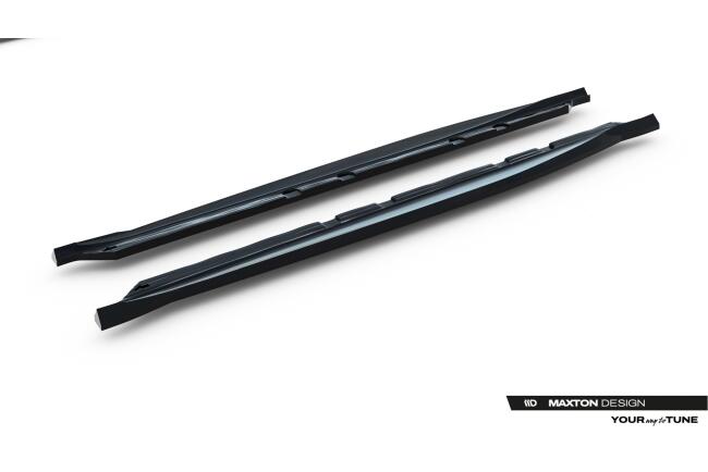 Maxton Design Seitenschweller (Paar) für Cupra Leon Aero Mk1 Facelift Hochglanz schwarz