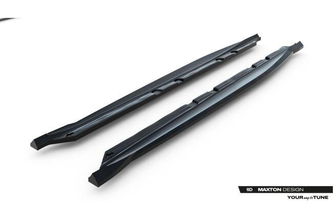 Maxton Design Seitenschweller (Paar) für Cupra Leon Aero Mk1 Facelift Hochglanz schwarz