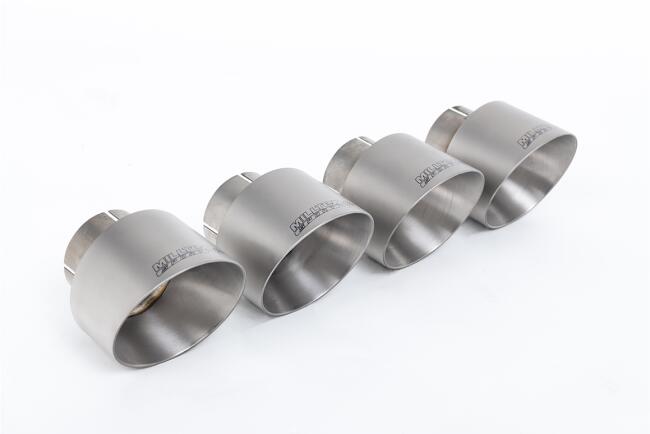 Maxton Design Heckdiffusor V.2 mit Milltek Sport Auspuff für BMW 1er F40 M135i Titan 4 x 100mm