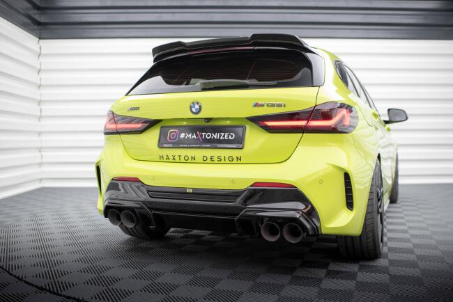 Maxton Design Heckdiffusor V.2 mit Milltek Sport Auspuff für BMW 1er F40 M135i Titan 4 x 100mm