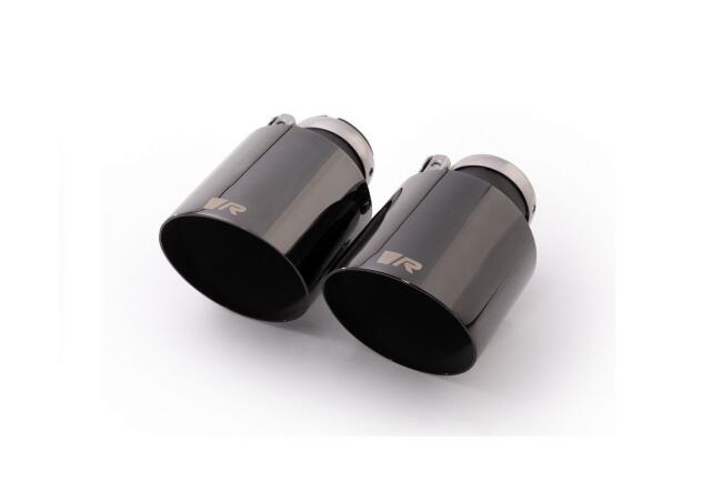 REMUS Sport Auspuffanlage für VW Golf 8 R 2.0 TSI 4Motion 320 PS und 333 PS (mit OPF) 2020-2024 Schwarz 4 x 102mm