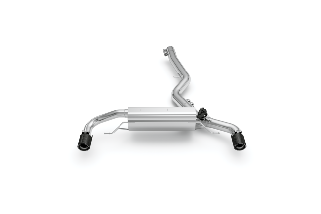 Eisenmann Klappen Sportauspuff für BMW 3er G20 / G21 / G22 / G23 / 320i, 330i und 430i (auch xDrive) 2018-2021 Carbon 2 x 90mm