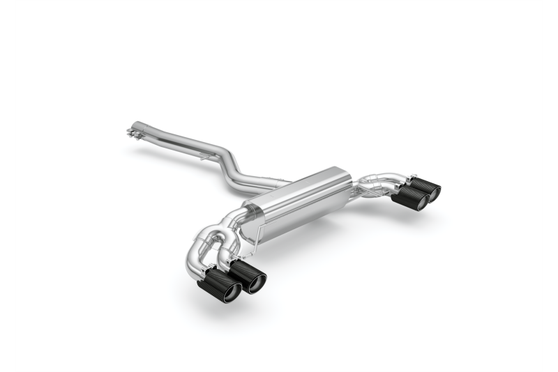 Eisenmann Klappen Sportauspuff für BMW 3er G20 / G21 / G22 / G23 / 320i, 330i und 430i (auch xDrive) 2018-2021 Schwarz 4 x 90mm