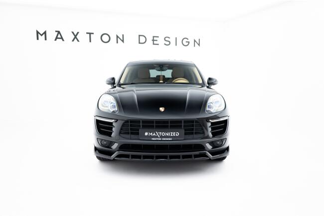B-Ware Maxton Design Frontlippe V.3 für Porsche Macan Mk1 Hochglanz schwarz