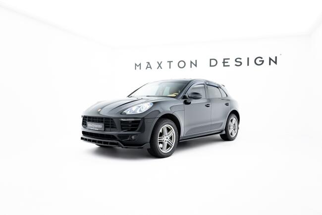 B-Ware Maxton Design Frontlippe V.3 für Porsche Macan Mk1 Hochglanz schwarz