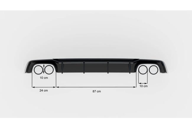 B-Ware Maxton Design Heckdiffusor für Audi S5 B9 F5 Coupe / Sportback Hochglanz schwarz