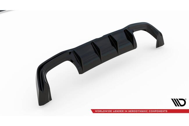B-Ware Maxton Design Heckdiffusor V.2 für VW Golf 8 R Hochglanz schwarz