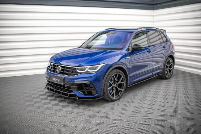 B-Ware Maxton Design Seitenschweller (Paar) für VW Tiguan R / R-Line Mk2 Facelift Hochglanz schwarz