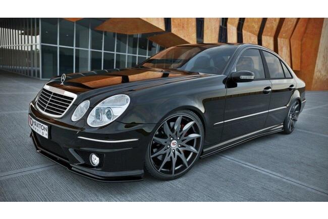 B-Ware Maxton Design Seitenschweller (Paar) für Mercedes E-Klasse W211 AMG Hochglanz schwarz