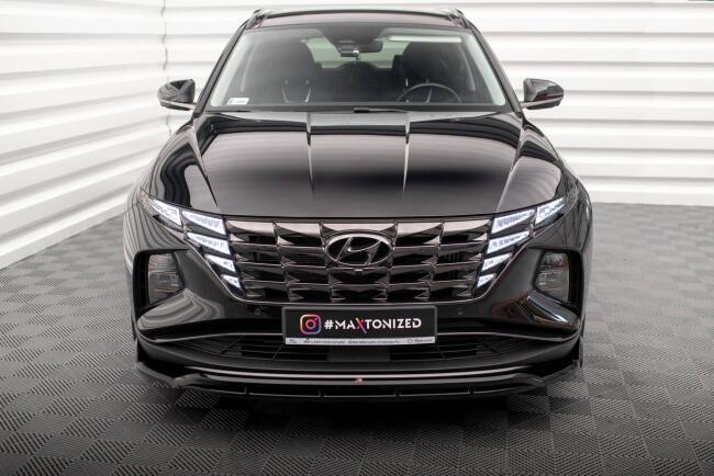B-Ware Maxton Design Frontlippe V.2 für Hyundai Tucson Mk4 Hochglanz schwarz
