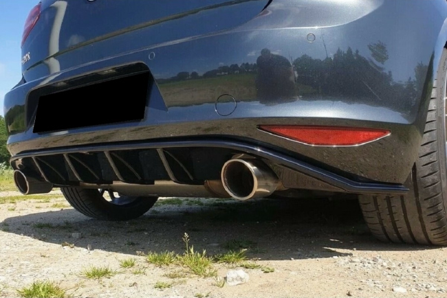 B-Ware Maxton Design Heckdiffusor für VW Golf 7 (GTI, GTD und Standard) Hochglanz schwarz mit ABE