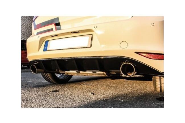 B-Ware Maxton Design Heckdiffusor für VW Golf 7 (GTI, GTD und Standard) Hochglanz schwarz mit ABE