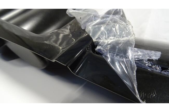 B-Ware Maxton Design Heckdiffusor mit Endrohr Attrappe Schwarz für Audi A6 S-Line C8