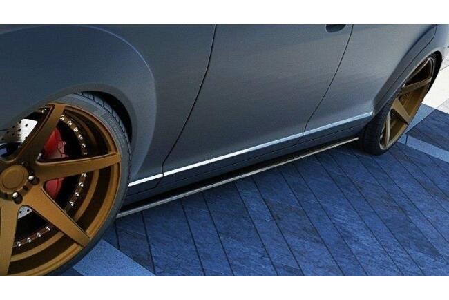 B-Ware Maxton Design Seitenschweller (Paar) für Mercedes S-Klasse W221 Hochglanz schwarz