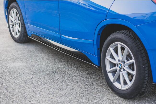 B-Ware Maxton Design Seitenschweller (Paar) für BMW X2 F39 M Paket Hochglanz schwarz