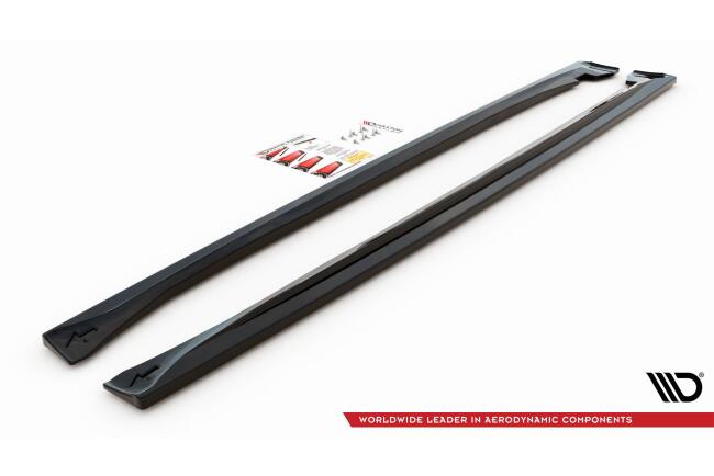 B-Ware Maxton Design Seitenschweller (Paar) für Dodge Durango RT Mk3 Hochglanz schwarz